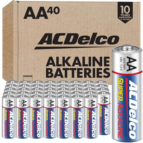 ACDelco AA Super Alkaline Batteries, 40-Count