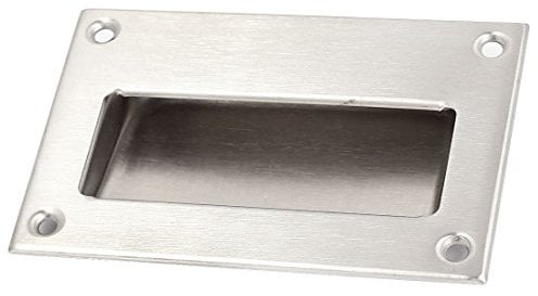 Sourcingmap Stainless Steel Recessed Flush Pull Finger Insert Sliding Door Handle