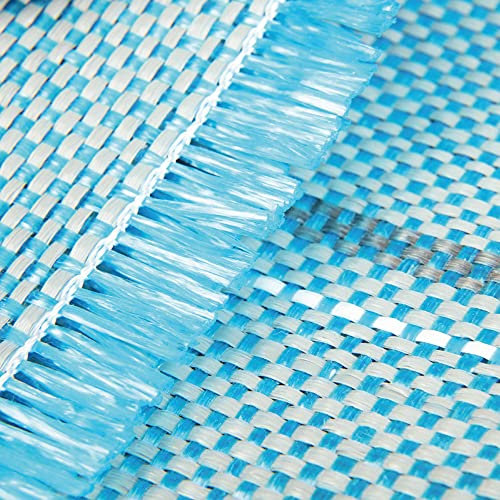 Vorzeltteppich viele Größen - Zelt Teppich, Zeltunterlage Campingteppich - (250x450cm / Hellblau) - für Outdoor, Anti Rutsch als Gras und Rasenschutz