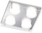 ACTION by WOFI 905804016000 A Deckenleuchte, Metall, 22 W, Integriert, chrom, 22 x 22 x 5.5 cm
