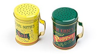 Fox Run 3793 Salt and Pepper Shakers with Handle Set, Nostalgic, 4-Inch