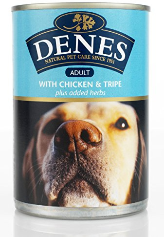 Denes 12 x Dog Adult With Chicken and Tripe Plus Herbs, Chicken, 0.4 kg