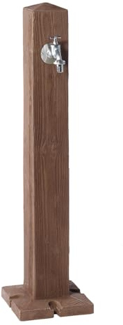 Garantia Wood Fontaine Bois foncé, Robinet Laiton | Exterieure, Jardin, Extérieures, Jardin Exterieur