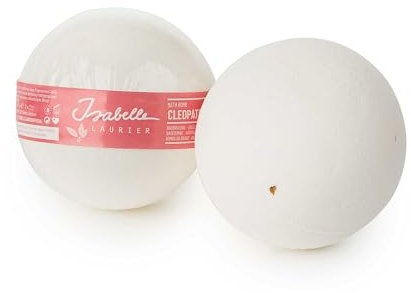 Isabelle Laurier - Badebombe für Damen – Badekugel mit 97% natürlichen Inhaltsstoffen – Blumenduft – Cleopatras Desire