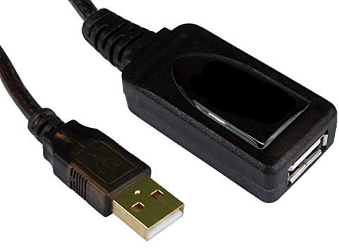 World of Data 10m USB 2.0 Active Repeater Extension Cable - Male to Female