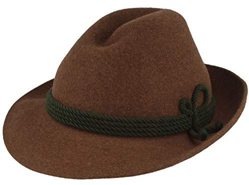 Breiter Werdenfelser Trachtenhut von Zapf, Handarbeit, Krempe, Sonderanfertigung, Tundra, 56