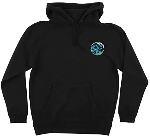Santa Cruz Skateboard Hoody Sweatshirt Wave Dot Black Sz XL