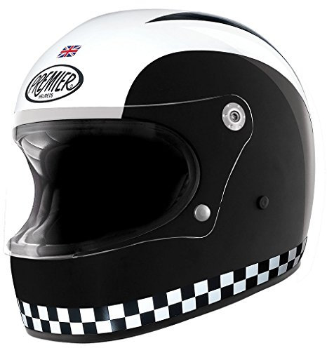 Premier HELM TROPHY RETRO',SCHWARZ/WEISS,XS
