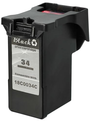 vhbw Tintenpatrone Schwarz kompatibel mit Lexmark X7170, X5470, X5270, X8350, X7100, X5260, X8310, X7350, X7310 Drucker (wiederaufgefüllt, 22ml)