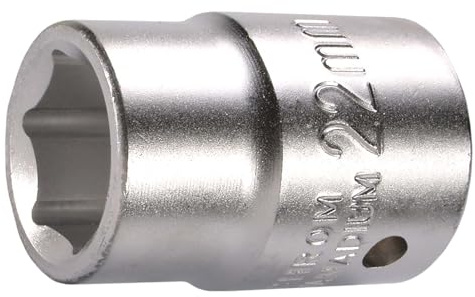 SW-Stahl 07660L-22 Steckschlüsseleinsatz 3/4 Zoll, 22 mm Sechskant | Präzisions-Nuss aus Chrom-Vanadium-Stahl, 50 mm Länge, robustes Werkzeug-Zubehör für Ratschen und Schlagschrauber