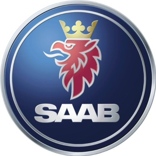 Saab Schlüsselanhänger Logo Aufkleber 12mm
