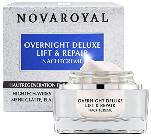NOVAROYAL® Overnight Deluxe Lift & Repair Anti-Aging Nachtcreme | effektive Pflege für intensive Faltenreduktion & Hautregeneration | nährend & hydratisierend mit prämiertem Hightech-Wirkstoff