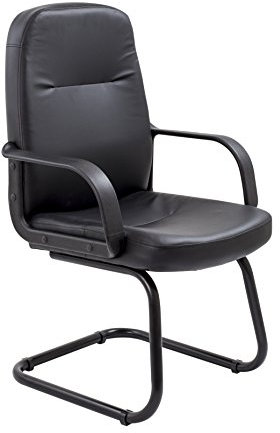 Office Hippo High Back Desk Chair, Ergonomic Office Chair For Home & Office With Generously Padded Seat For Extra Comfort, Robust Computer Chair, Up To 115kg Weight - Black