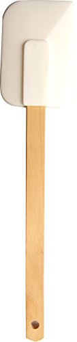 BIRAMBEAU - Ustensiles de Cuisine en Bois - Raclette Souple - Manche Bois – Spatule 24cm - Multi-usage – Pâtisserie