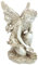 Design Toscano Fiona die Blumenfee Gartenstatue, Polyresin, antikes steingrau, 43 cm