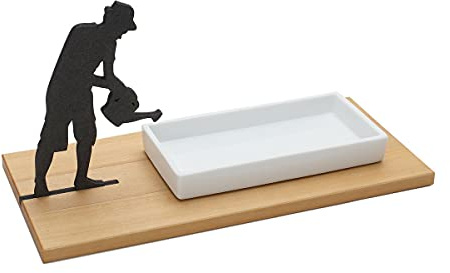 Side by Side - Keksschale, Kresseschale - Plätzchenschale - Gärtner - Holz, Porzellan