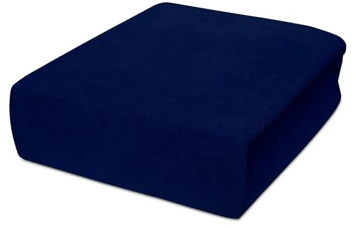 Best for Kids Spannbettlaken Spannbetttuch 100% Baumwolle Jersey in 22 Farben und 9 Größen (80x180, Marinenblau)