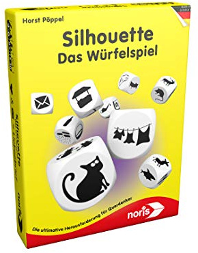 noris 606121478 - Silhouette, Das Würfelspiel