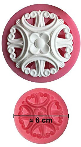 Mygoodprice Moule Silicone 3D Rosace pour pâte à Sucre, Cake Design, décoration Gateau...