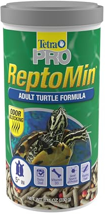 Tetra TetraFauna PRO ReptoMin Pro Sticks Adult Turtle Formula Daily Diet for Aquatic Turtles, 8.11 oz