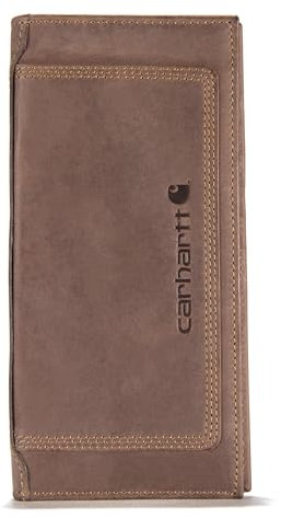 Carhartt Herren Rugged Leather Triple Stitch Wallets, Available in Multiple Styles Geldbörse mit 3 Nähten, Braun (Rodeo), Einheitsgröße