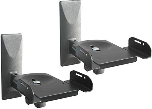 Supporto altoparlanti parete Girevole Inclinabile Braccio muro Wall Mount casse altoparlante WLAN airplay Speaker Nero 2 pezzi Modello: BH5Bx2