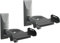 2 Stück Universal Lautsprecher Halterung - schwenkbar neigbar drehbar - bis 12 kg belastbar - Wandhalterung für Boxen WLAN Airplay Heimkino - 1 Paar schwarz Modell: BH5B