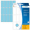 HERMA 2413 Vielzweck-Etiketten, 480 Stück, 20 x 50 mm, 15 pro Bogen, selbstklebend, Haushaltsetiketten zum Beschriften, matt, blanko Papier Klebeetiketten Aufkleber, blau
