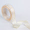 Dekoband Herzflimmern Schleifenband mit Herzen 25mm, 20 m Rolle (creme)