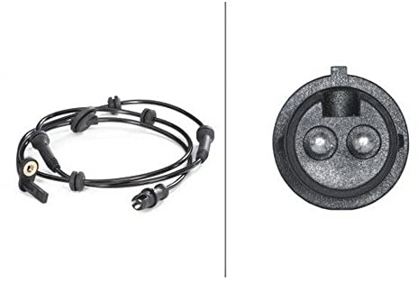 HELLA 6PU 009 106-771 Sensor, wheel speed - 12V - Front Axle Left - Cable: 1280mm