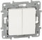 LEGRAND - DOUBLE POUSSOIR 6A BLANC LEGRAND NILOE 664708 - LEG-664708