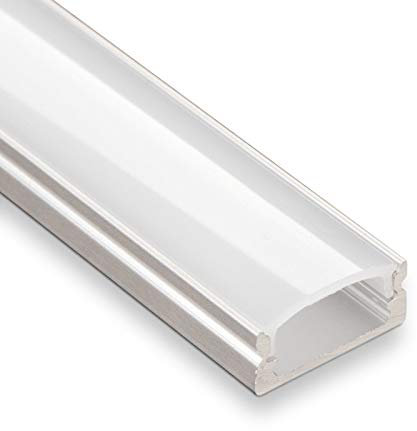 10 Stück SO-TECH® LED Profil-22 mit opalfarbiger Abdeckung je 2m für LED Streifen