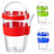 Cereal-to-go yoghurt jar, with lid red