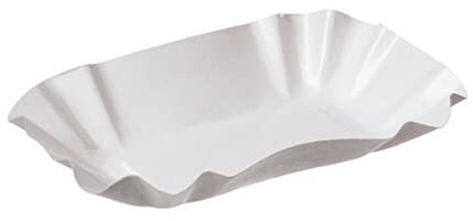 Gastro-Bedarf-Gutheil 250 Pappschalen weiß 9 x 14 x 3 cm KU 51 Beschichtung