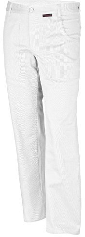 Latzhose QUALITEX 270, Weiß, Größe 52