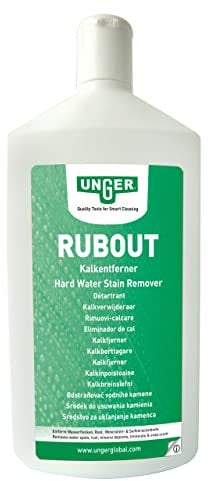 Unger Rub Out Stain Remover 500ml – Removes Hard Water Stains, Limescale & Soap Residue from Glass & Surfaces – Professional Window Cleaning Equipment