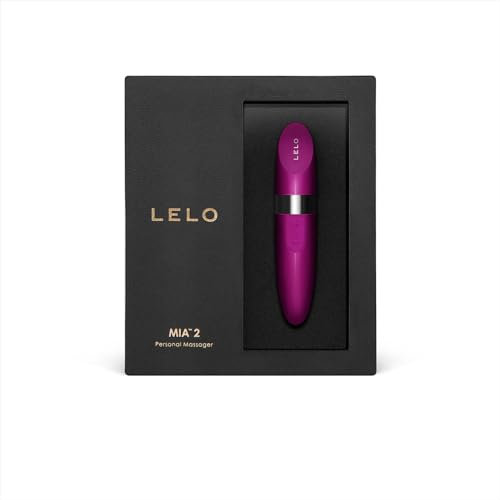 LELO, MIA 2 LippenstiftStyle Vibrator Diskreter Bullet Klitoral Massager für Frauen Jahr Garantie, Deep Rose