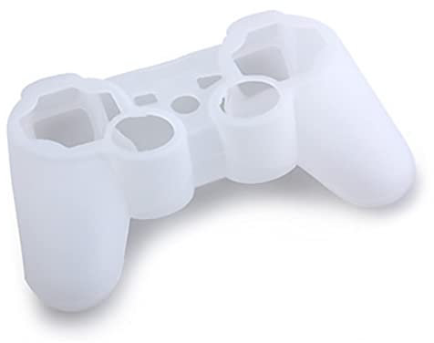 OSTENT Housse de Protection en Gel de Silicone Souple pour Manette Sony Playstation PS2 PS3 - Couleur Blanc