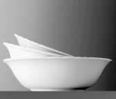 2x Schüssel rund - Durchmesser 23,0 cm - Dekoschale, Obstschale