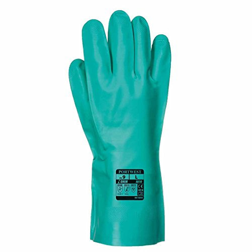 Portwest - Gants de protection chimique en nitrile NITROSAFE 32cm S Vert