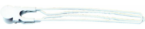 Fripac-Medis Jumbo-Haarclips aus Stahl, Karte mit 10 Stück, weiß