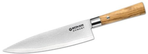 Böker Grosses Kochmesser Damast Olive