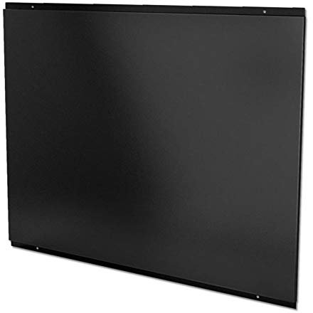 CDA CSB9BL 90cm x 75cm Black Square Metal Kitchen Splashback