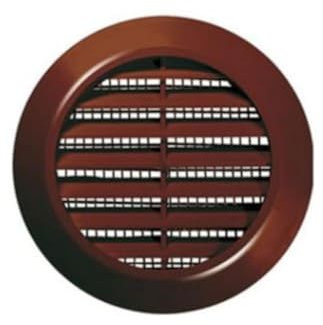 Ventilation Grille Diameter 70 mm Round Brown Insect Net Exhaust Air Grille Supply Air Exhaust Air Grille Ventilation T75