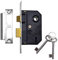 Union Locks 2295 2-Lever Mortice Sash-Lock 63mm - Chrome Finish