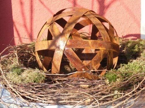 Edelrost Kugel Metallband 40cm Rostkugel