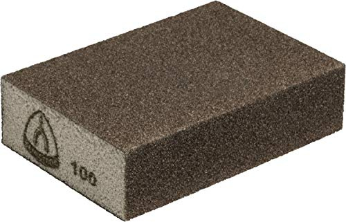 Klingpsor 225169 SK 500, Schleifblock, flexibel, beschichtet auf 4 Seiten Braun, 100X70X25, 280, 100, 100 Stück