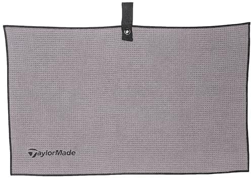TaylorMade Unisex tm17microfibercarttwlgry Mikrofaser Warenkorb Handtuch, grau, 38,1 x 61 cm