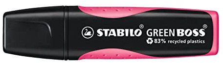 STABILO - Umweltfreundlicher Textmarker - GREEN BOSS - Einzelstift - pink