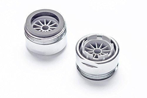 3er-Pack Full Flow Niederdruck Strahlbrecher (für drucklose Systeme) verchromt M 24 x 1